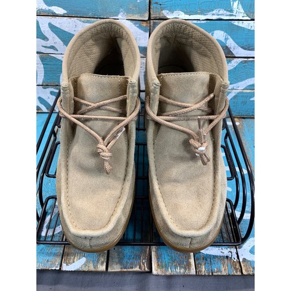 No Boundries Mens Size 10 Hogan Ankle Moc Chukka Boots Beige Suede 5031122 main image 3